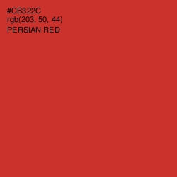 #CB322C - Persian Red Color Image